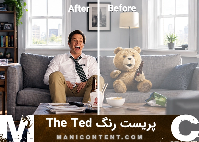 پریست گرم سینمایی Mark Wahlberg Ted Cinematic Color Grade DaVinci Resolve